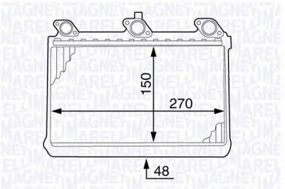 MAGNETI MARELLI 350218348000 -  Теплообменник, отопление салона
